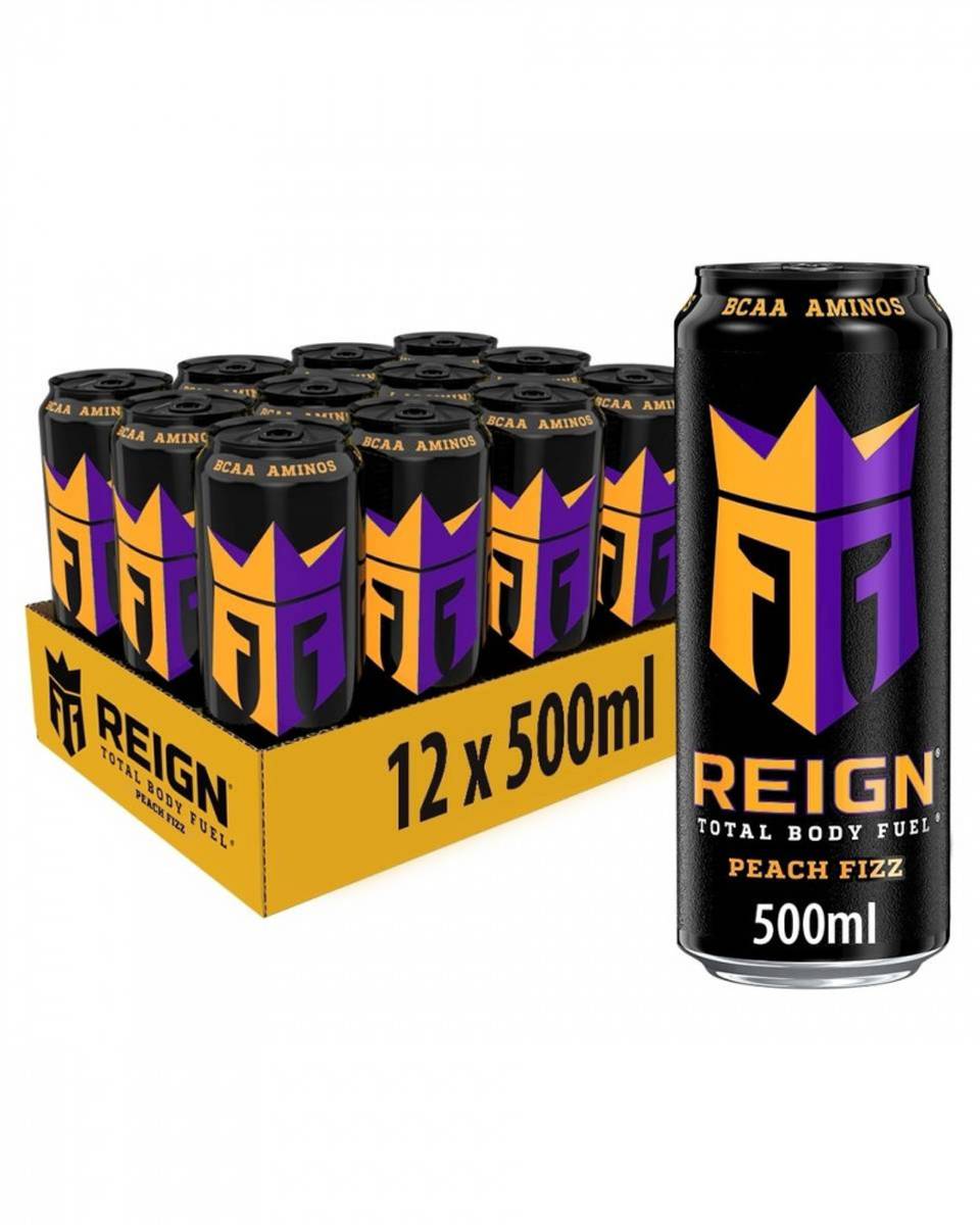 REIGN 0.5L x 12stk, Peach Fizz  (+pant 2kr stk)